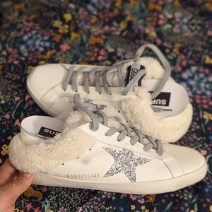 Golden Goose Sabot Sheepskin Slides